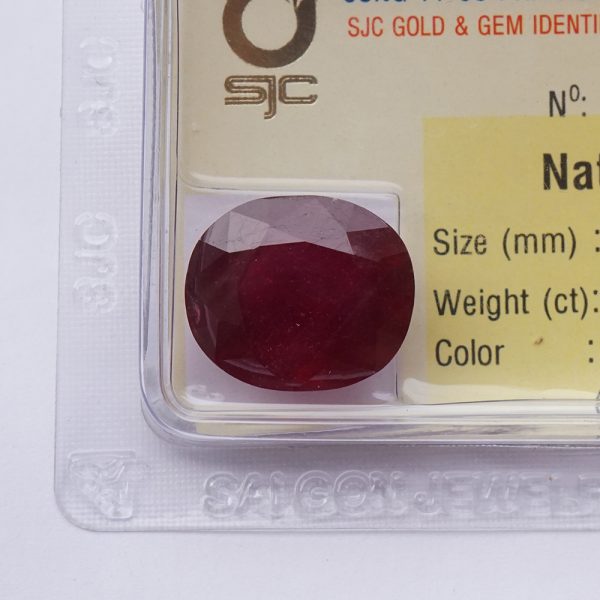 mặt đá ruby oval 13x15mm - 86511 (2)