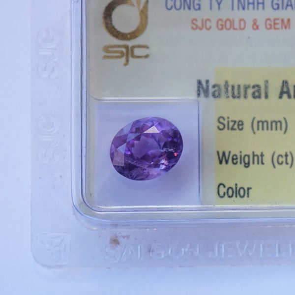 mặt đá thạch anh tím oval 8x10mm - 44561 - Copy