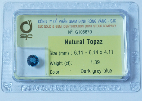 Đá topaz xanh hình tròn_108670 mặt đá topaz xanh hình tròn