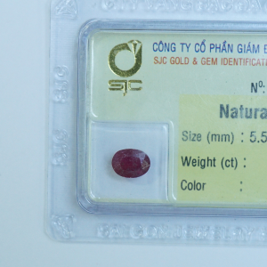 Mặt đá ruby hình oval_49577