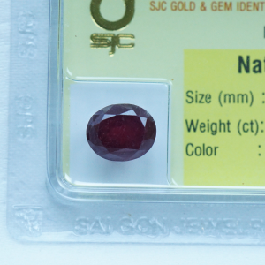 Mặt đá ruby hình oval_94612