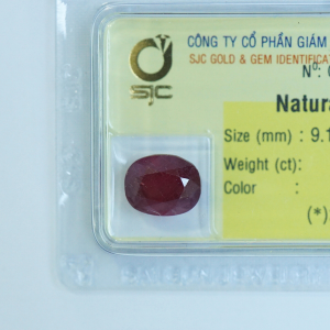Mặt đá ruby hình oval_94627