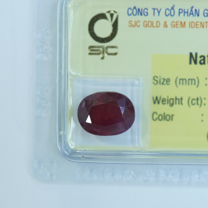Mặt đá ruby hình oval_94636