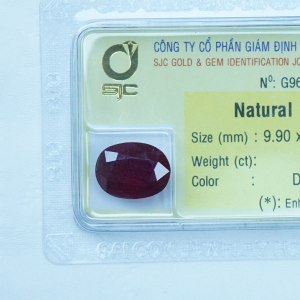 Mặt đá ruby hình oval_96282