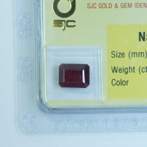 Mặt đá ruby hình chữ nhật 6x8 li