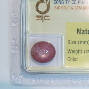Mặt đá ruby sao mài giác oval 9x11 li_85249